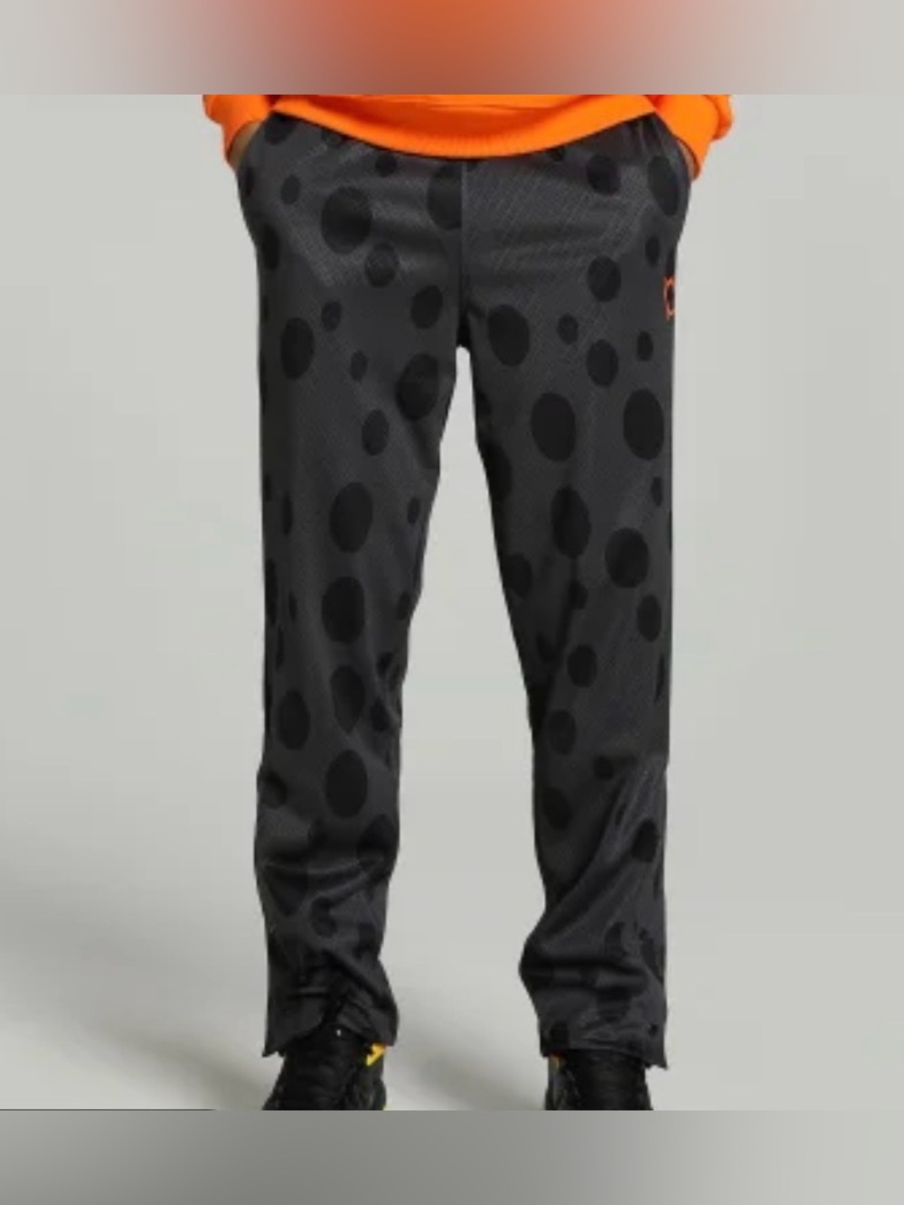 Puma Black Joggers with Large Dot Print Hoops X Cheetos Mens Pant